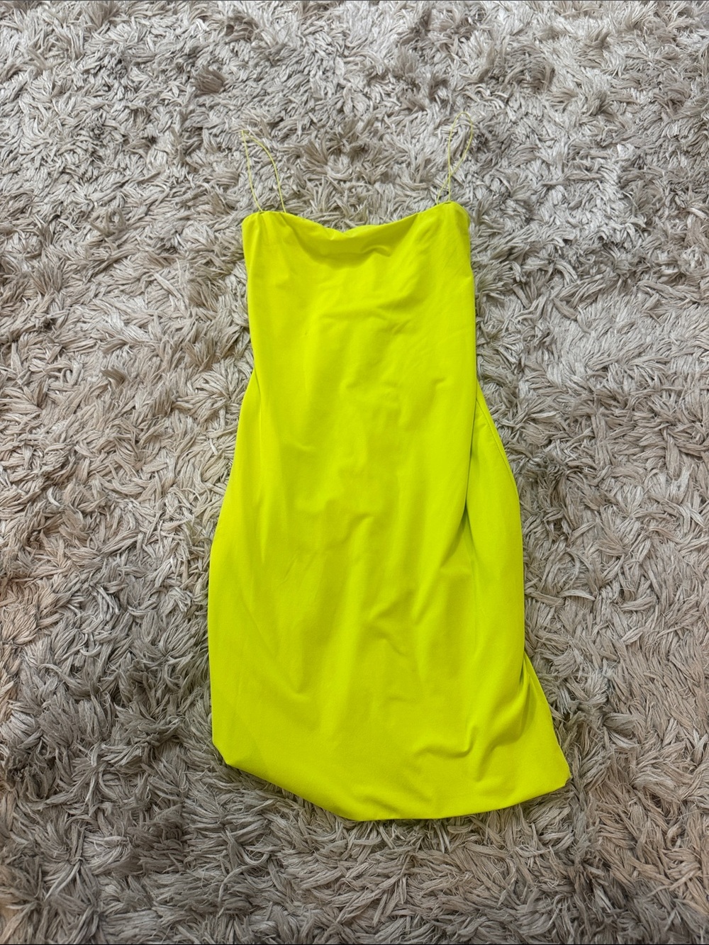 Meshki Green Contour Silky Soft and High Stretch Mini Dress-S